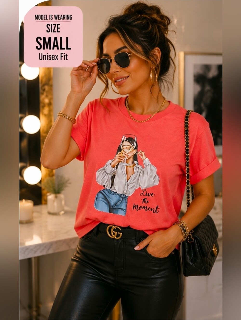 "Live the moment" t-shirt